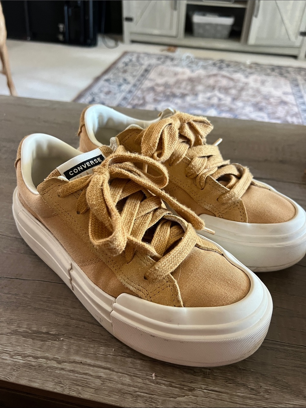 Converse sneakers desert beige color